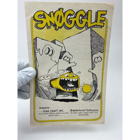 Vintage Snoggle Broderbund Software for Apple II Computer EY2439 - Picture 1 of 5
